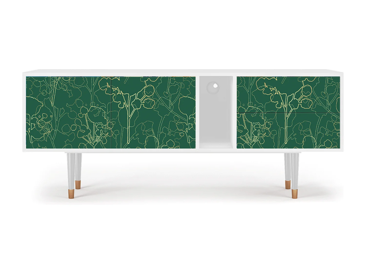 TV-meubel - 170х69х48 cm - T1 - Emerald Forest, Wit