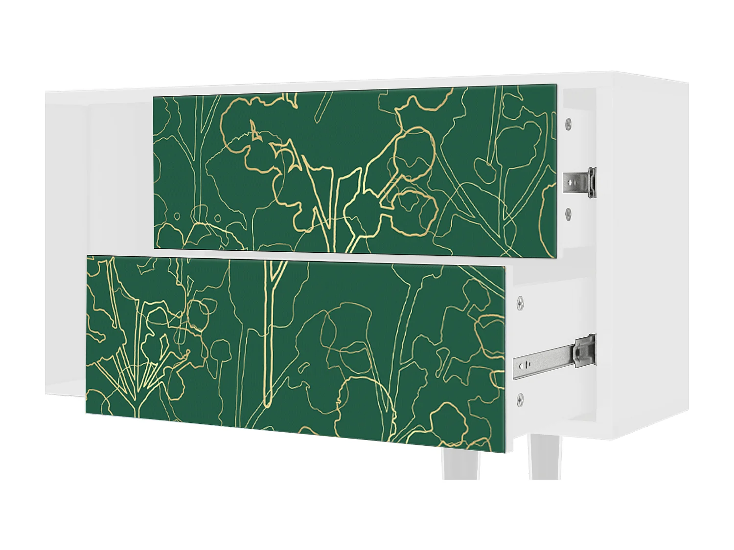 TV-meubel - 170х69х48 cm - T1 - Emerald Forest, Wit