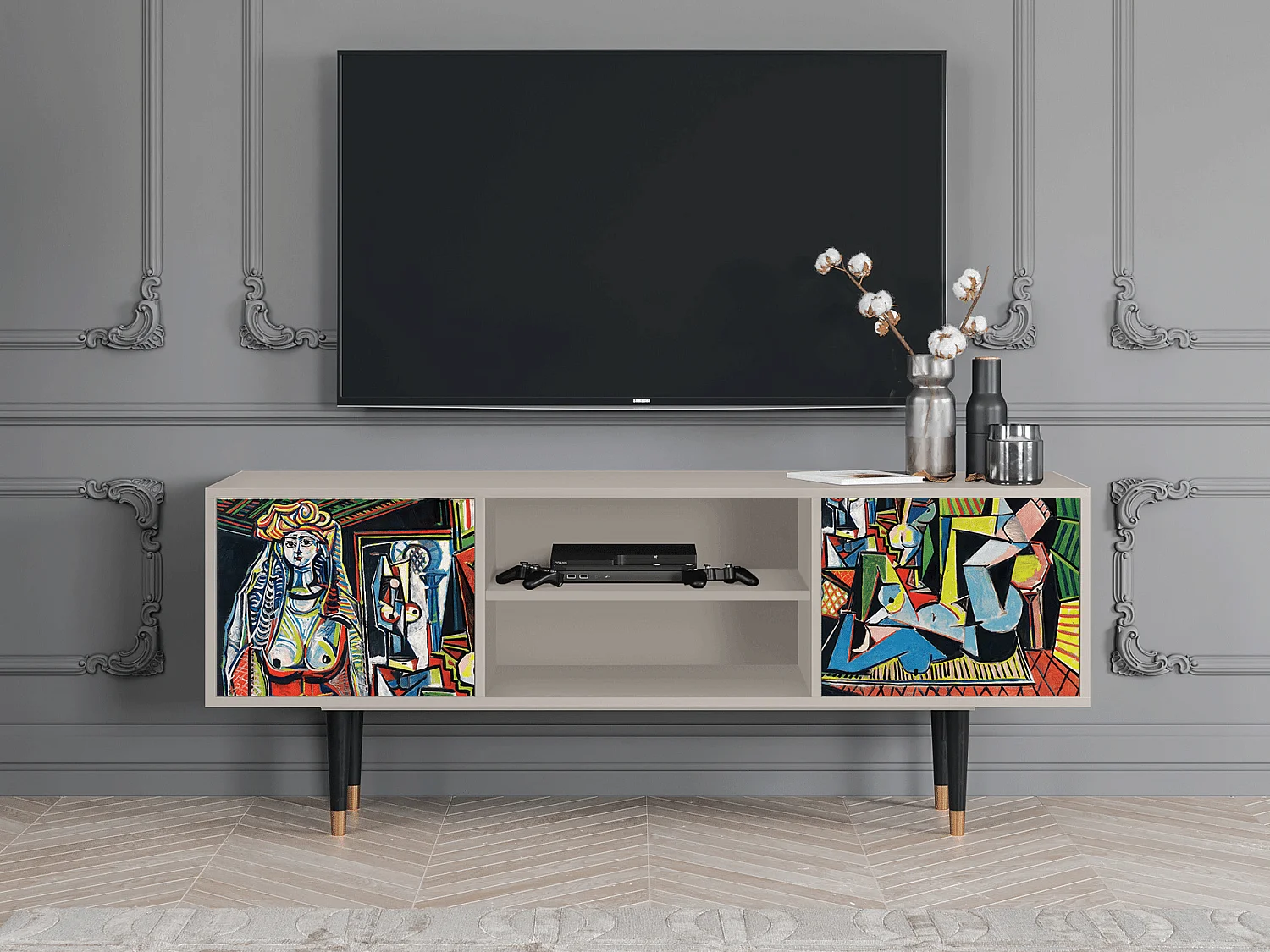 TV-Möbel - 170х69х48 cm - T2 - Women of Algiers, Sand