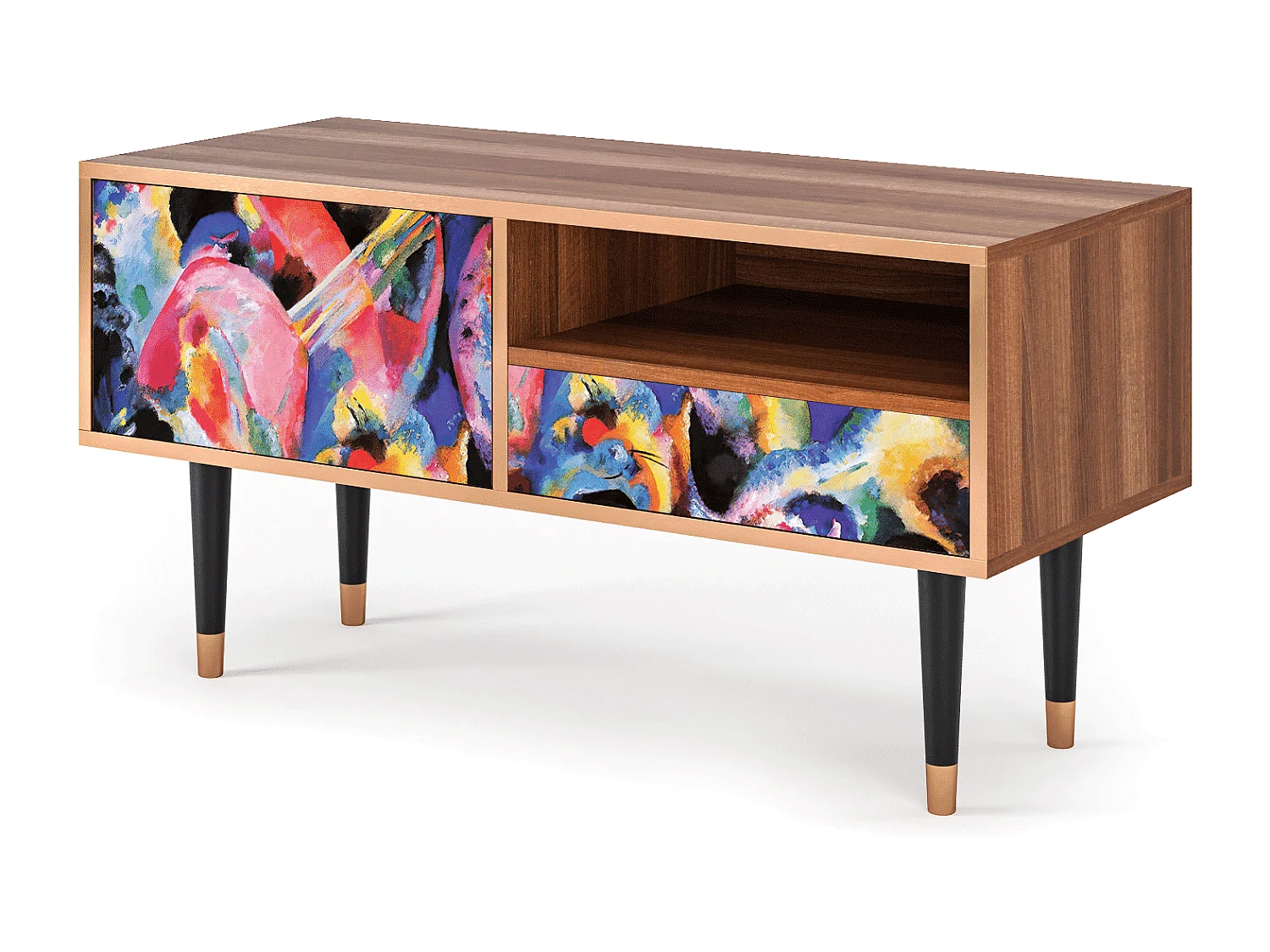 TV-meubel - 115х59х48 cm - T3 - Kandinsky, Walnoot