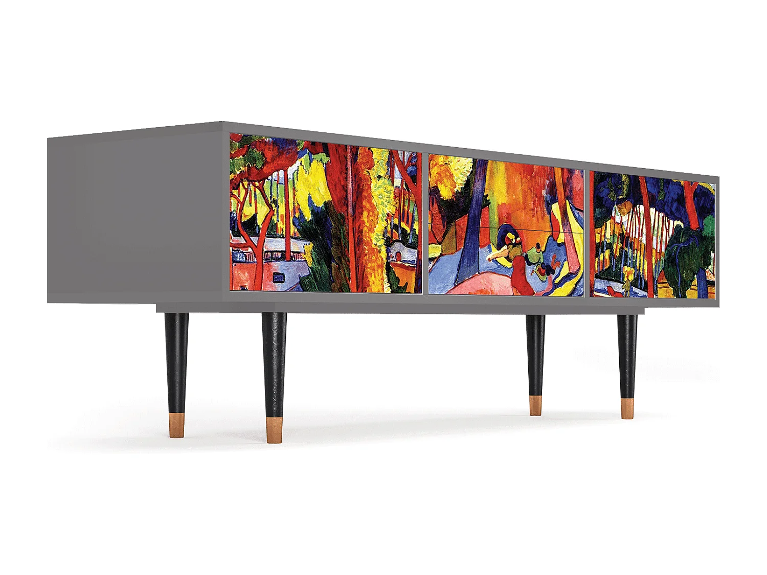 Meuble TV - 170х59х48 cm - T4 - The Turning Road, Gris