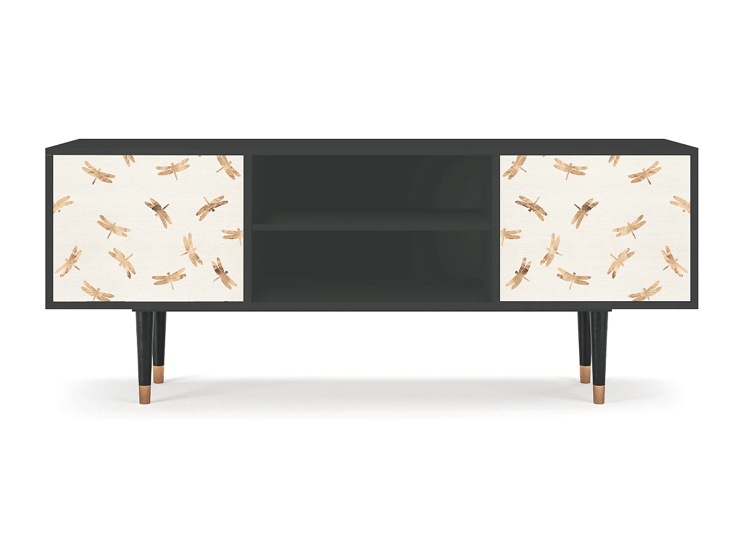 Meuble TV - 170х69х48 cm - T2 - Nude Dragonflies, Anthracite