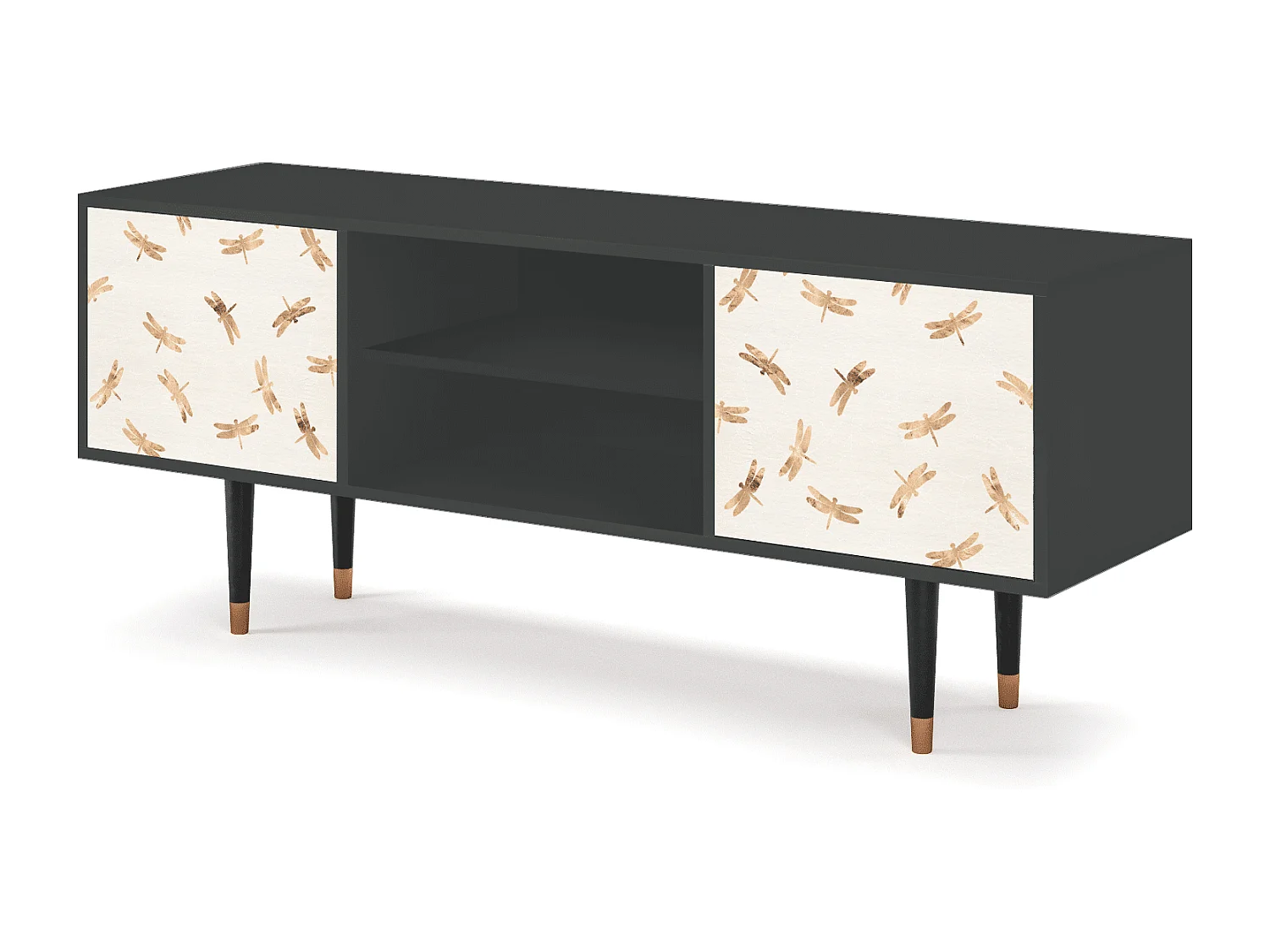 Meuble TV - 170х69х48 cm - T2 - Nude Dragonflies, Anthracite
