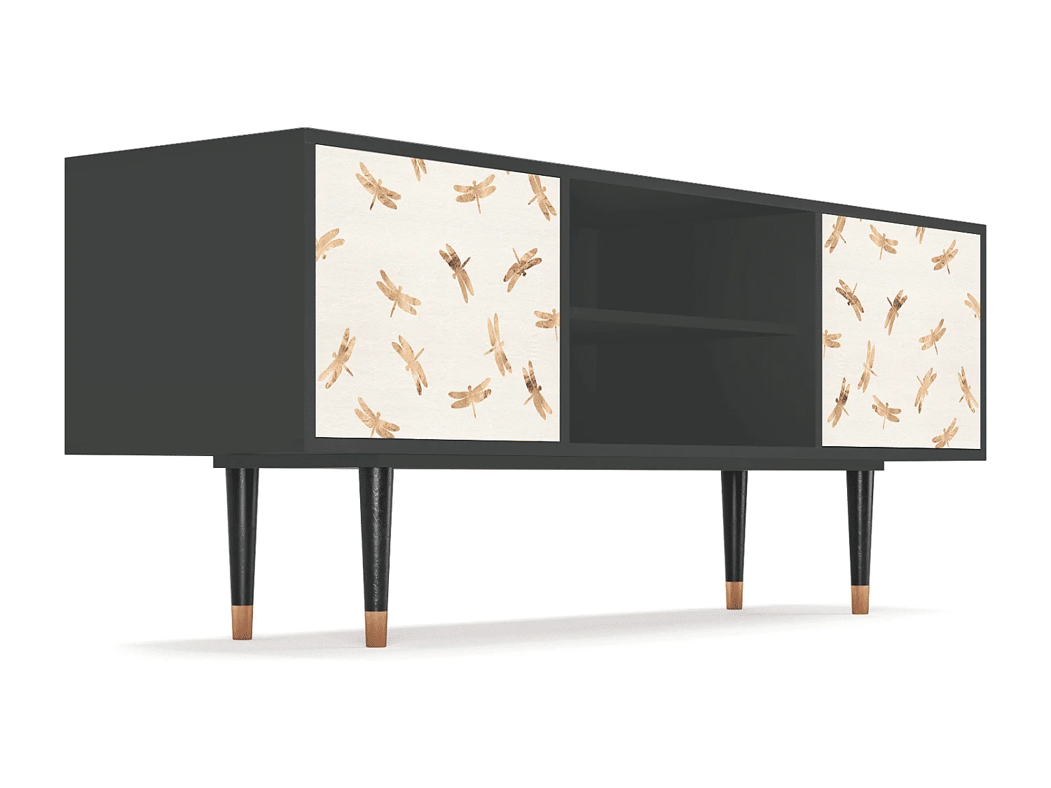 Meuble TV - 170х69х48 cm - T2 - Nude Dragonflies, Anthracite