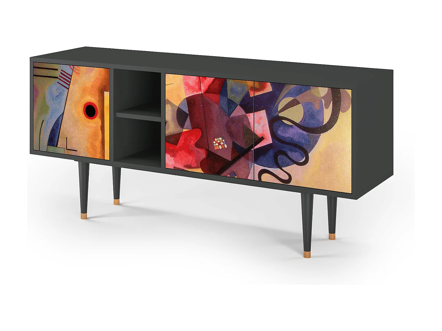 Mobile TV - 150х69х41 cm - T5 - Modern Art, Antracite