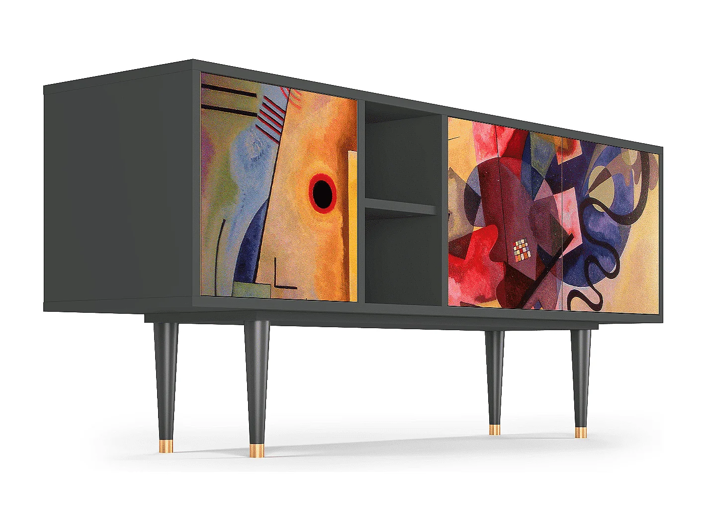 Mobile TV - 150х69х41 cm - T5 - Modern Art, Antracite