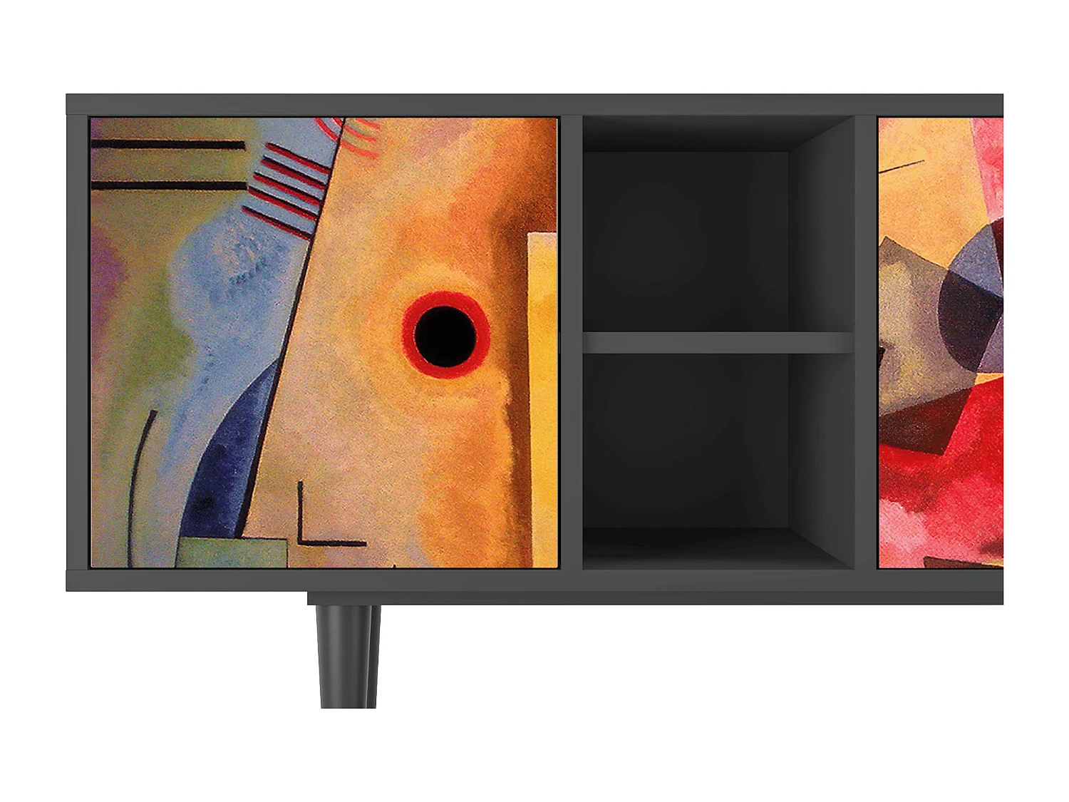 Mobile TV - 150х69х41 cm - T5 - Modern Art, Antracite
