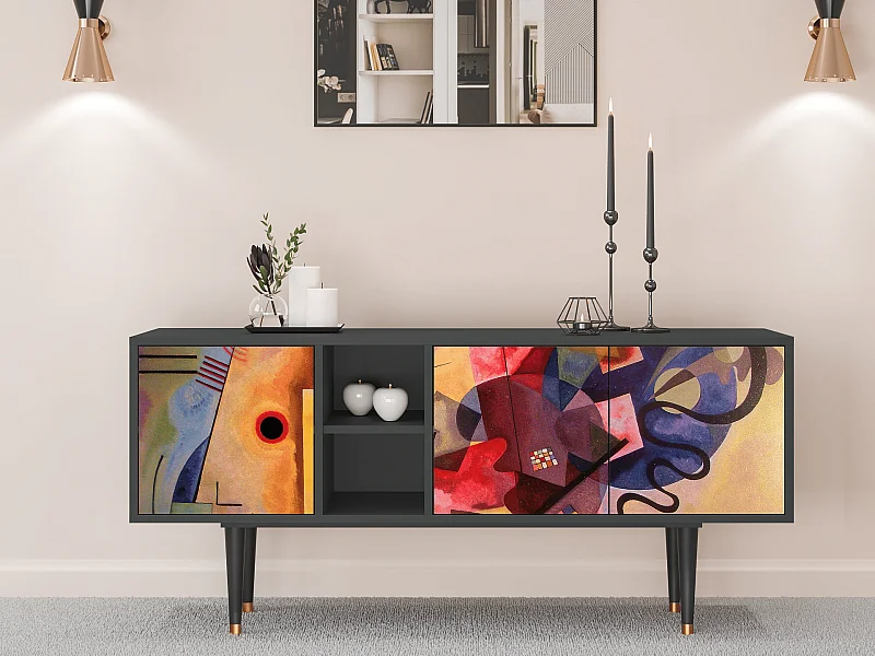 Mobile TV - 150х69х41 cm - T5 - Modern Art, Antracite
