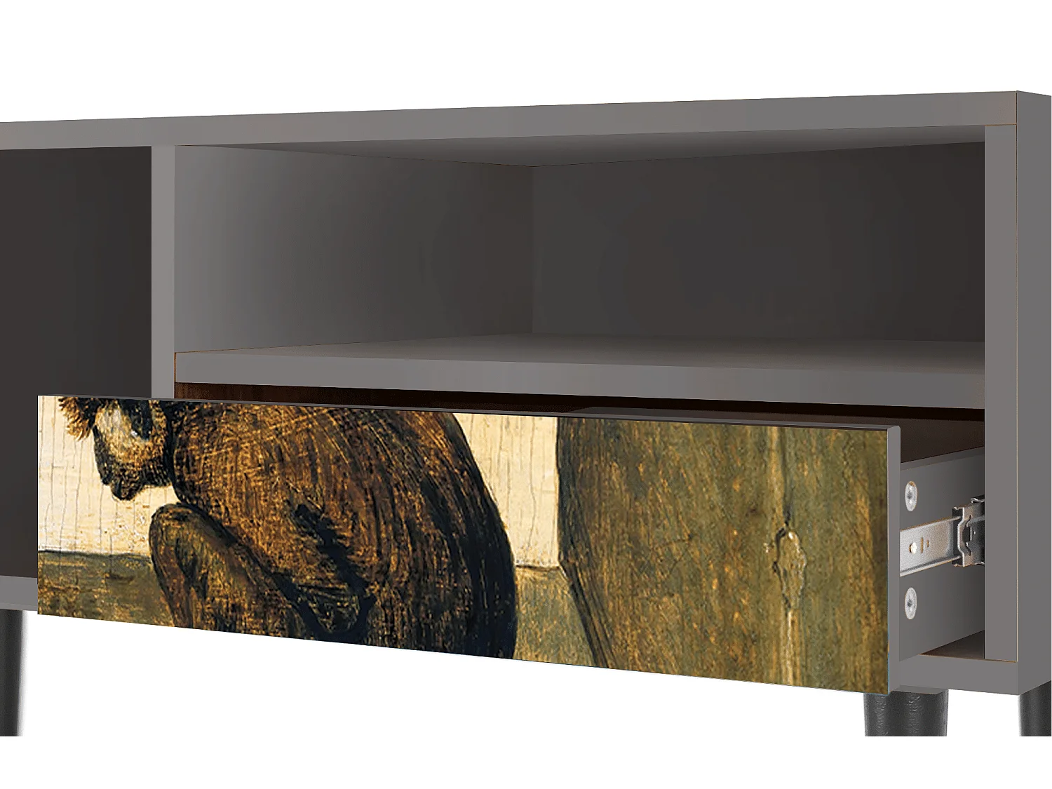 Meuble TV - 115х59х48 cm - T3 - Two Monkeys, Gris