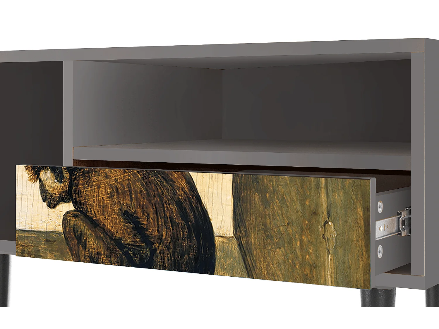 Mueble de TV - 115х59х48 cm - T3 - Two Monkeys, Gris