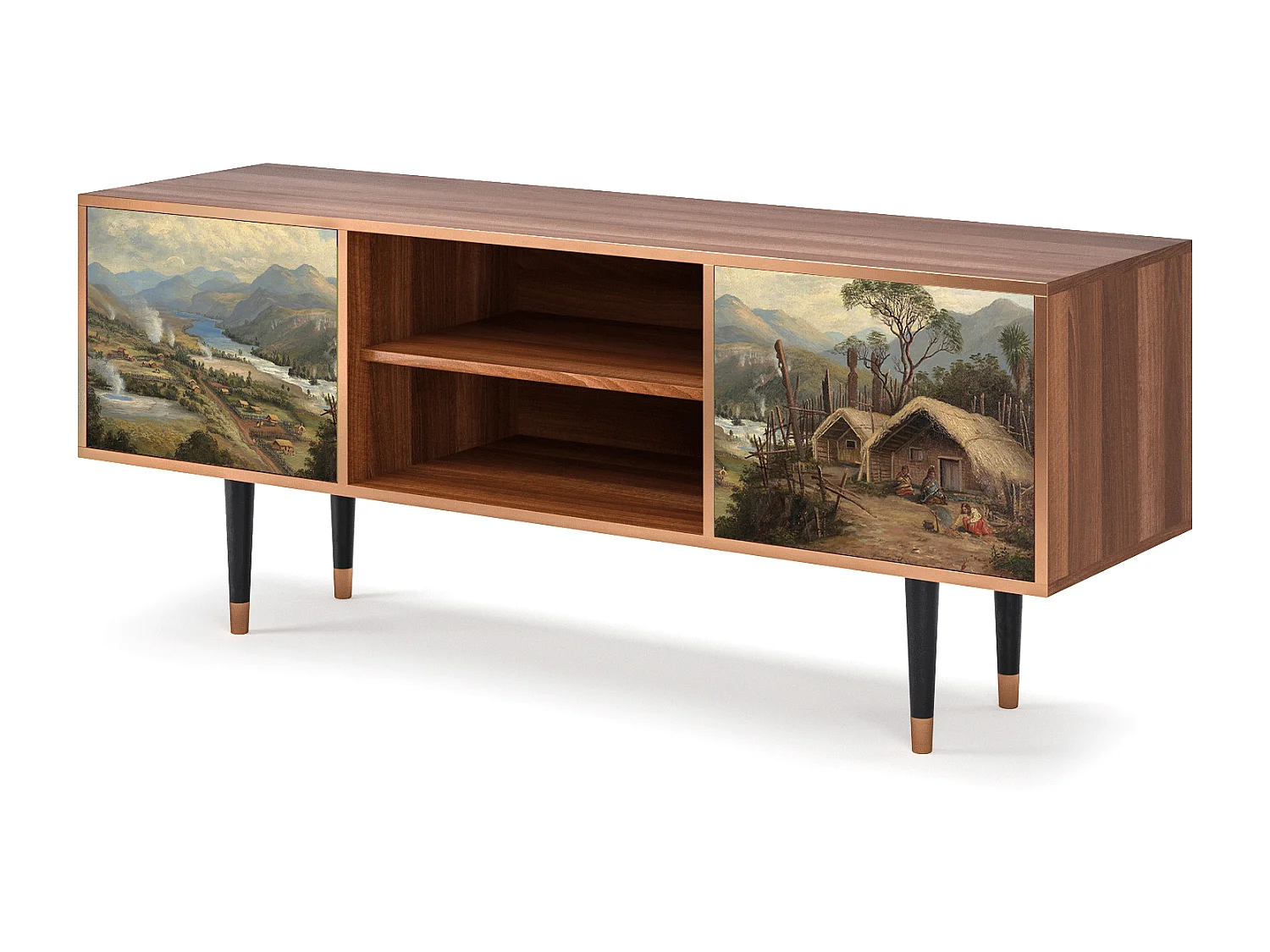 Mobile TV - 170х69х48 cm - T2 - View Across the Plains , Noce