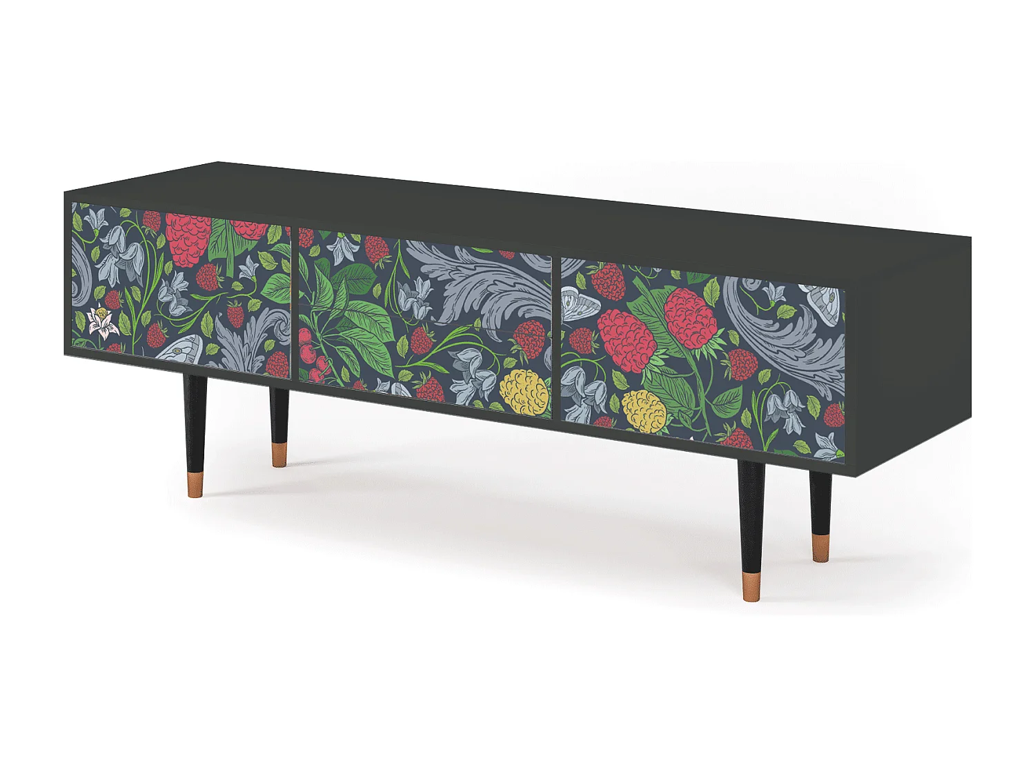 Mueble de TV - 170х59х48 cm - T4 - Summer Berries, Antracita