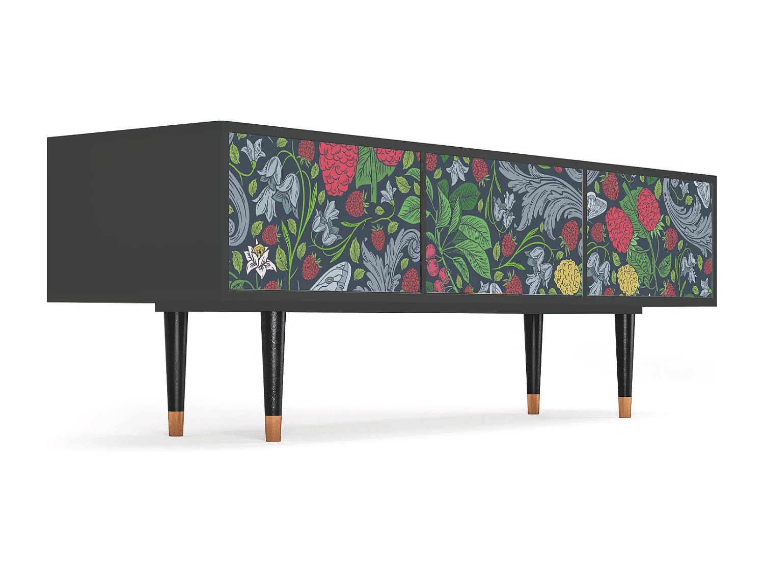 Mueble de TV - 170х59х48 cm - T4 - Summer Berries, Antracita