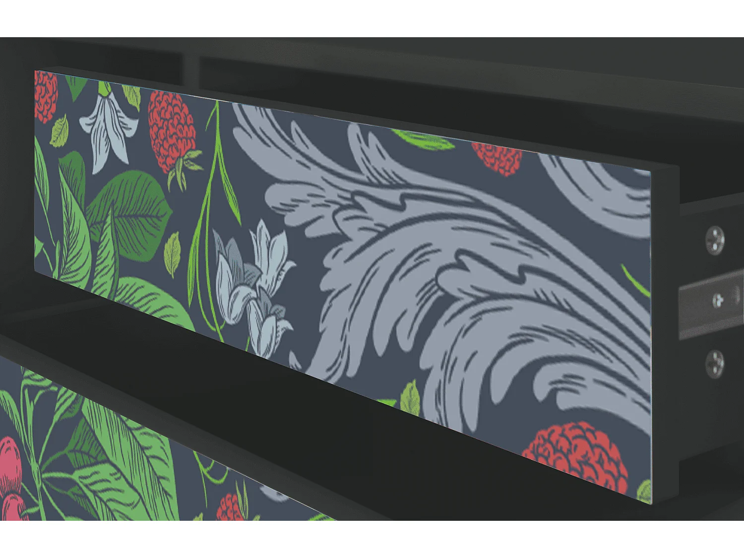 TV-meubel - 170х59х48 cm - T4 - Summer Berries, Antraciet