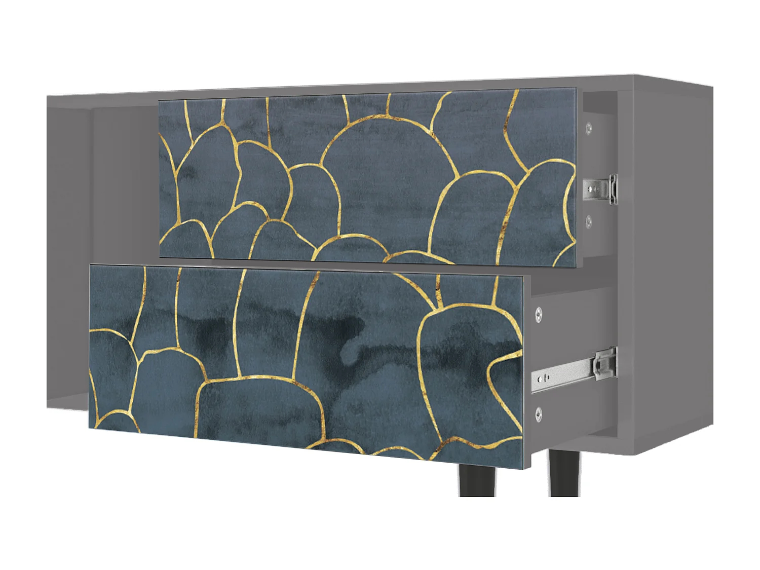 Mueble de TV - 170х69х48 cm - T1 - Blue Lagoon, Cinza