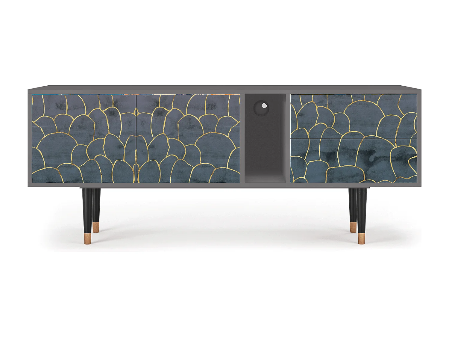 Meuble TV - 170х69х48 cm - T1 - Blue Lagoon, Gris