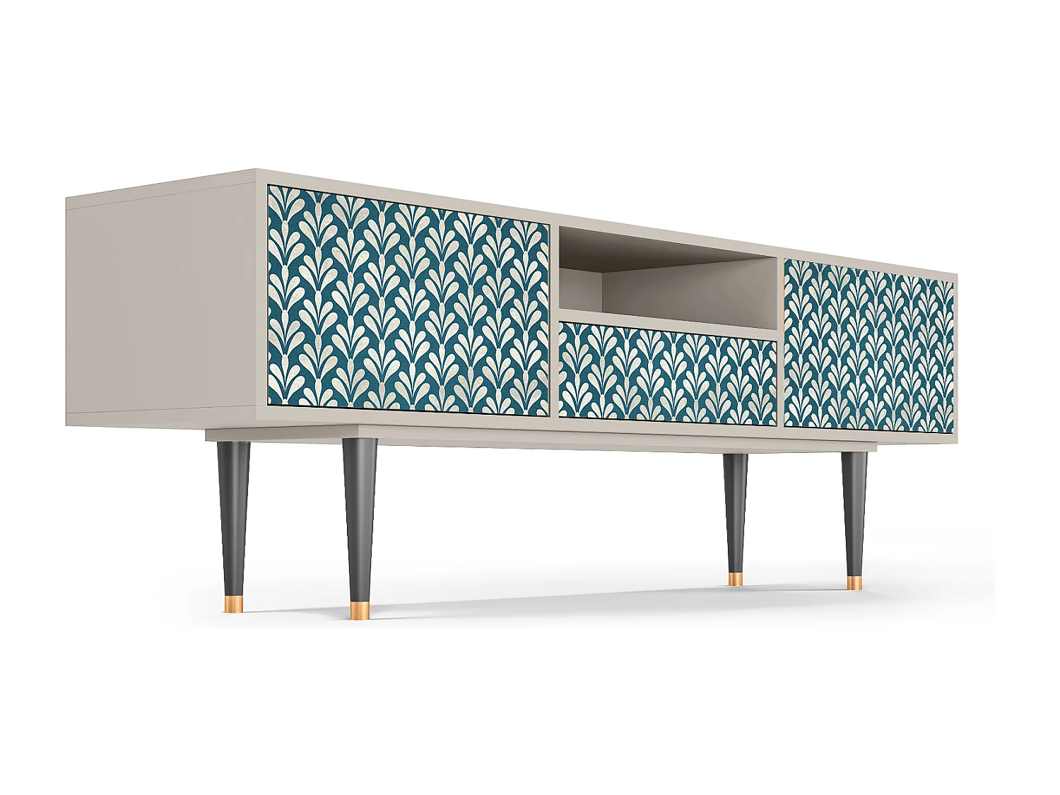 TV-Möbel - 170х59х41 cm - T6 - Milky Tears, Sand