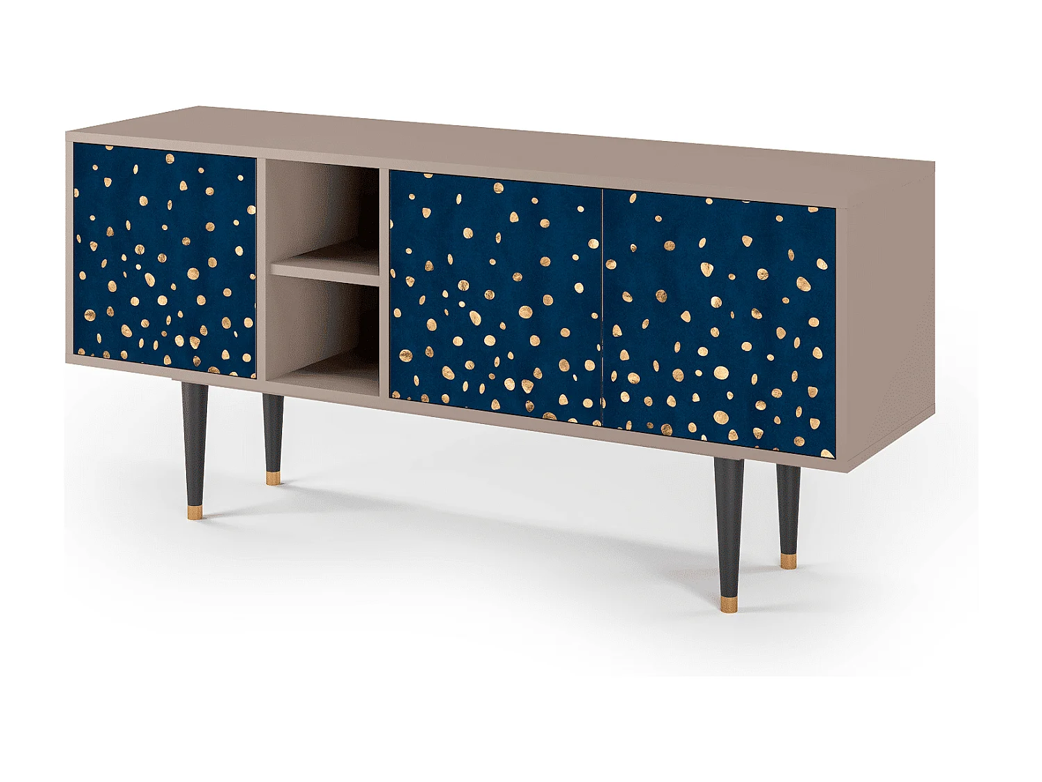 Mueble de TV - 150х69х41 cm - T5 - Night Skies, Latte