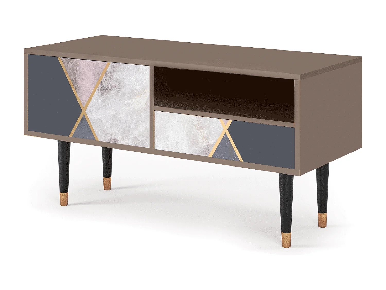 Meuble TV - 115х59х48 cm - T3 - Ideal Harmony, Latte