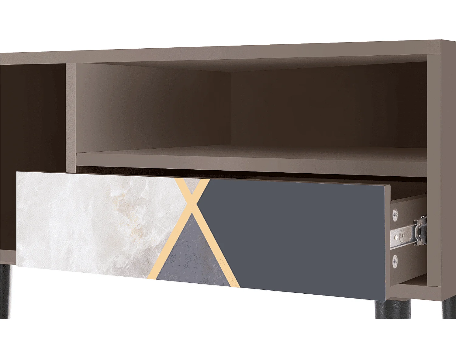 Meuble TV - 115х59х48 cm - T3 - Ideal Harmony, Latte