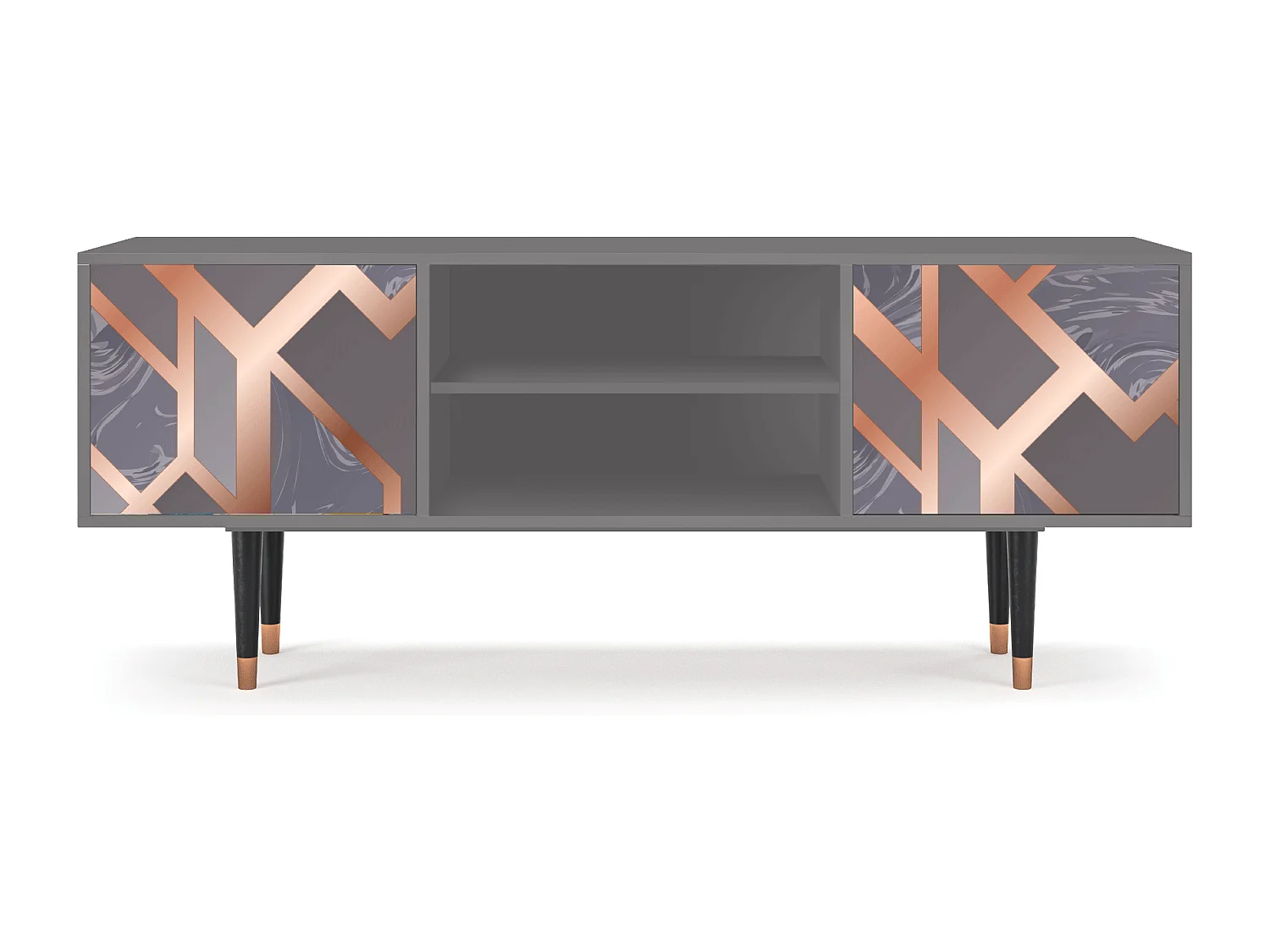 Meuble TV - 170х69х48 cm - T2 - Taupe Anatomy, Gris