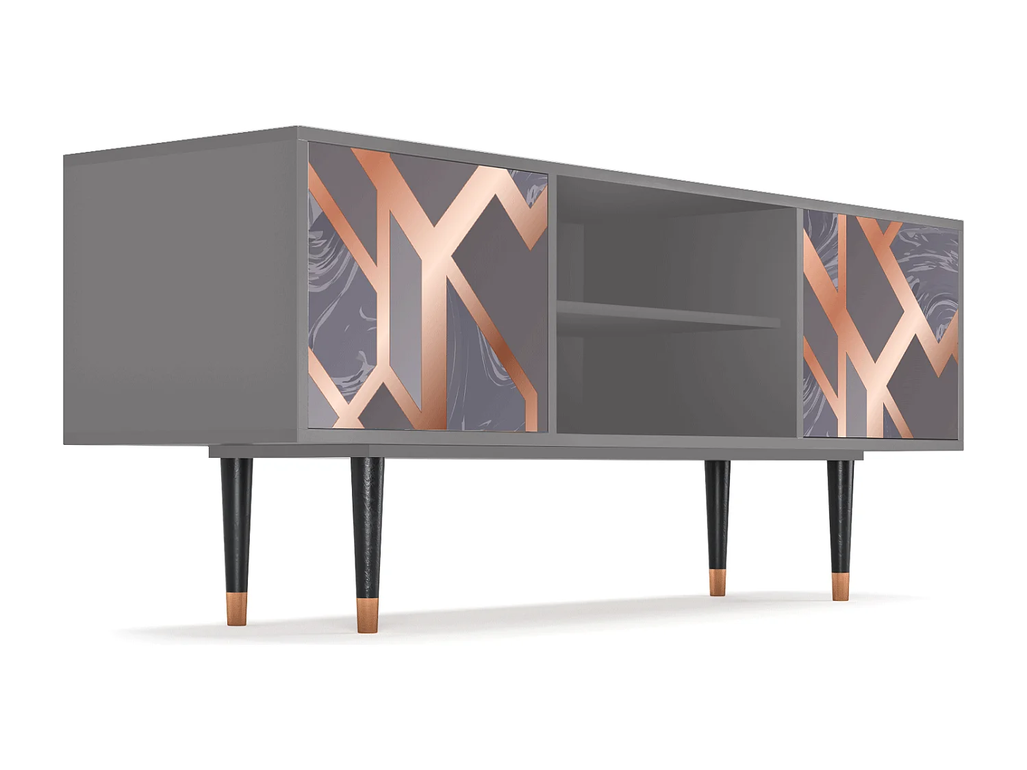 Meuble TV - 170х69х48 cm - T2 - Taupe Anatomy, Gris