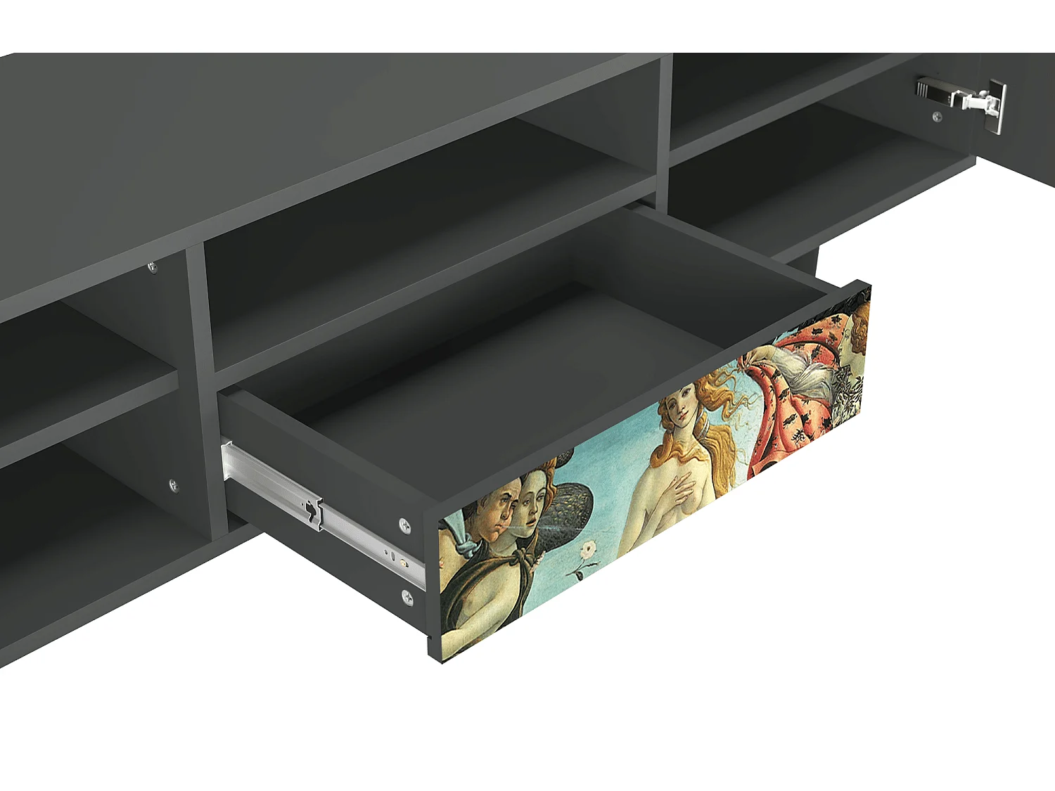 TV-Möbel - 170х59х41 cm - T6 - The Birth of Venus, Anthrazit