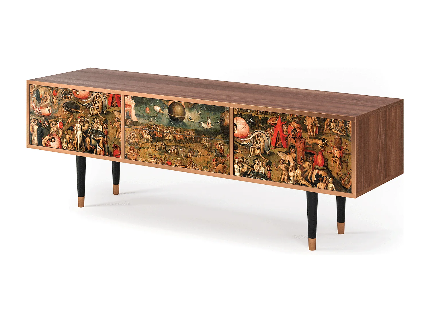 Meuble TV - 170х59х48 cm - T4 - Garden of Delights , Noyer