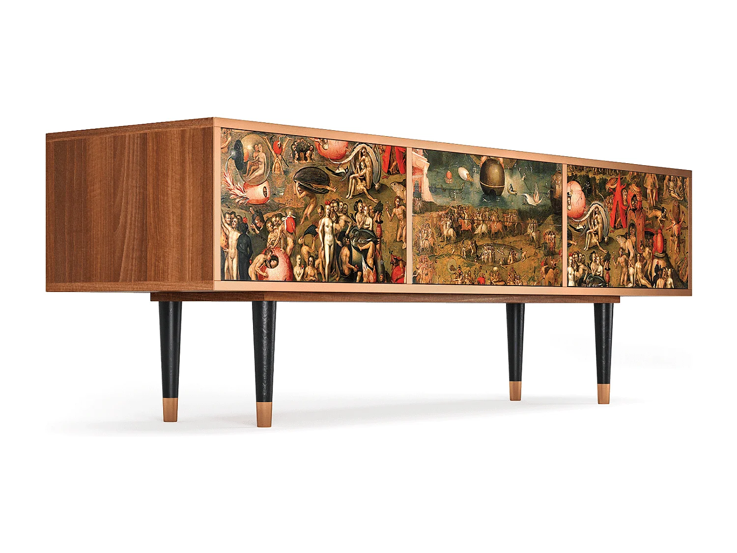 Meuble TV - 170х59х48 cm - T4 - Garden of Delights , Noyer