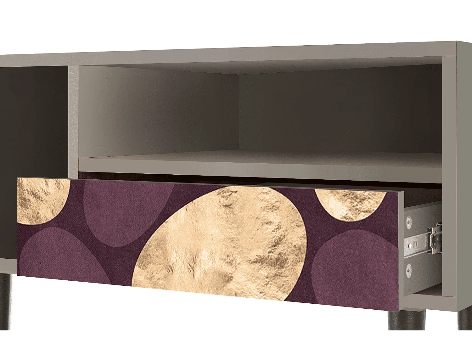 Szafka RTV - 115х59х48 cm - T3 - Fine Wine, Piaskowy