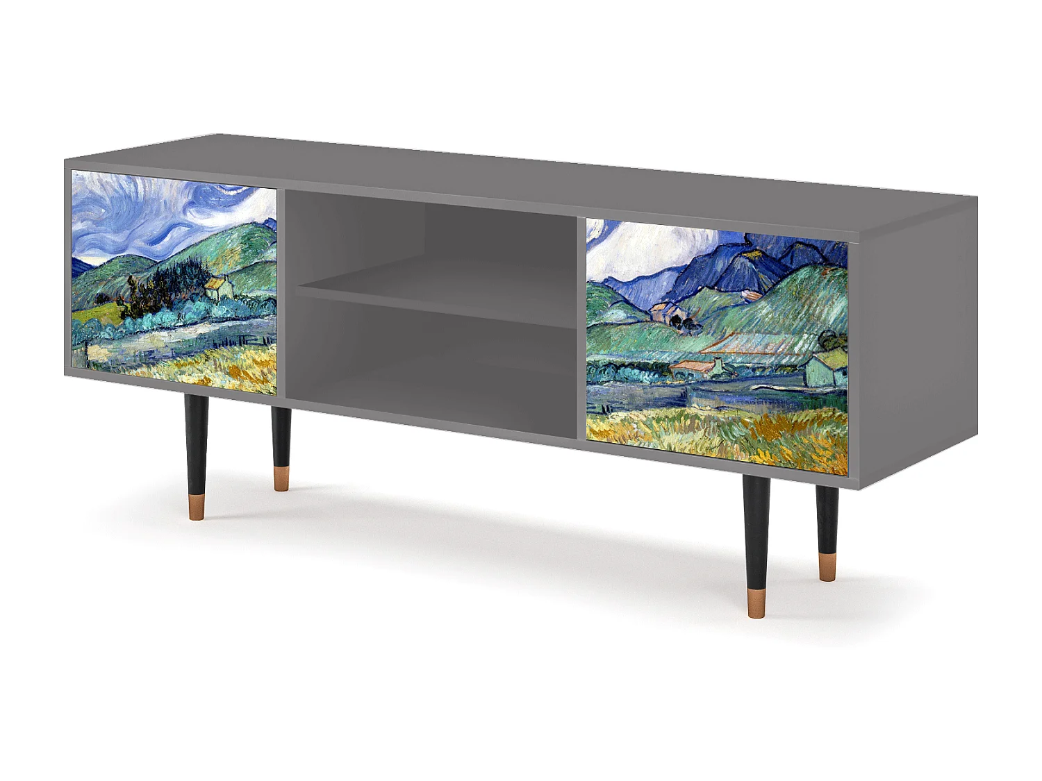 TV-meubel - 170х69х48 cm - T2 - Landscape, Grijs