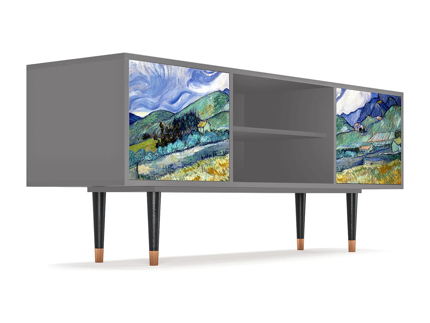 TV-meubel - 170х69х48 cm - T2 - Landscape, Grijs