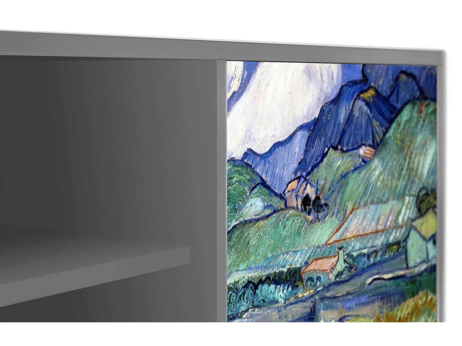 Mobile TV - 170х69х48 cm - T2 - Landscape, Grigio