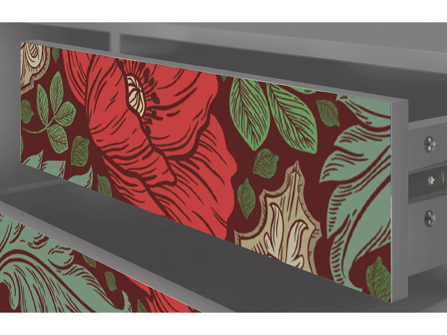 TV-Möbel - 170х59х48 cm - T4 - Poppy Garden, Grau