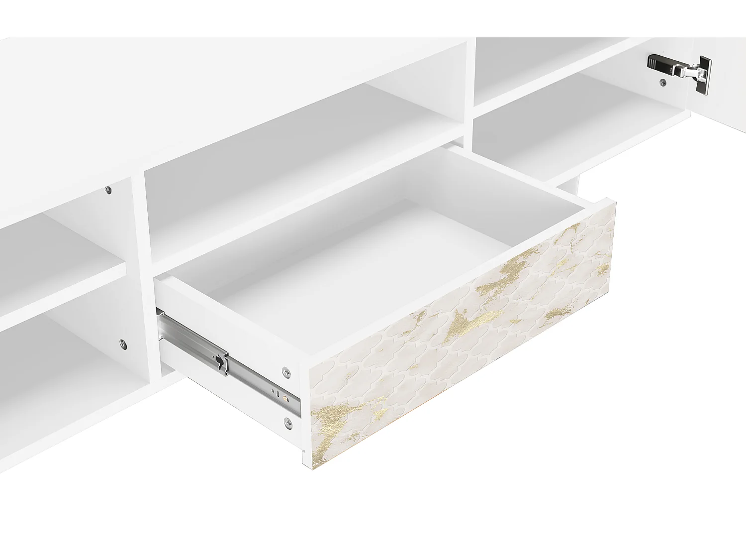 Szafka RTV - 170х59х41 cm - T6 - Sahara desert, Biały