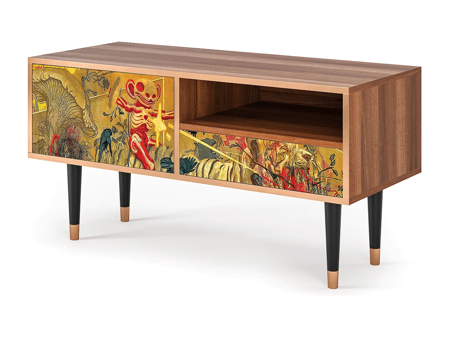 Mobile TV - 115х59х48 cm - T3 - Blood by James Jean, Noce