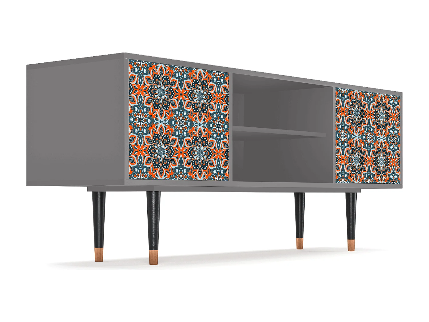 Mobile TV - 170х69х48 cm - T2 - Fire Beetle, Grigio