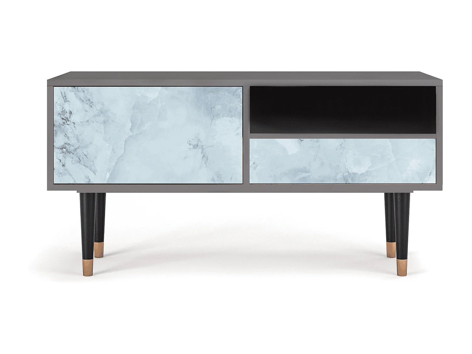 TV-meubel - 115х59х48 cm - T3 - Glacial Colour, Grijs