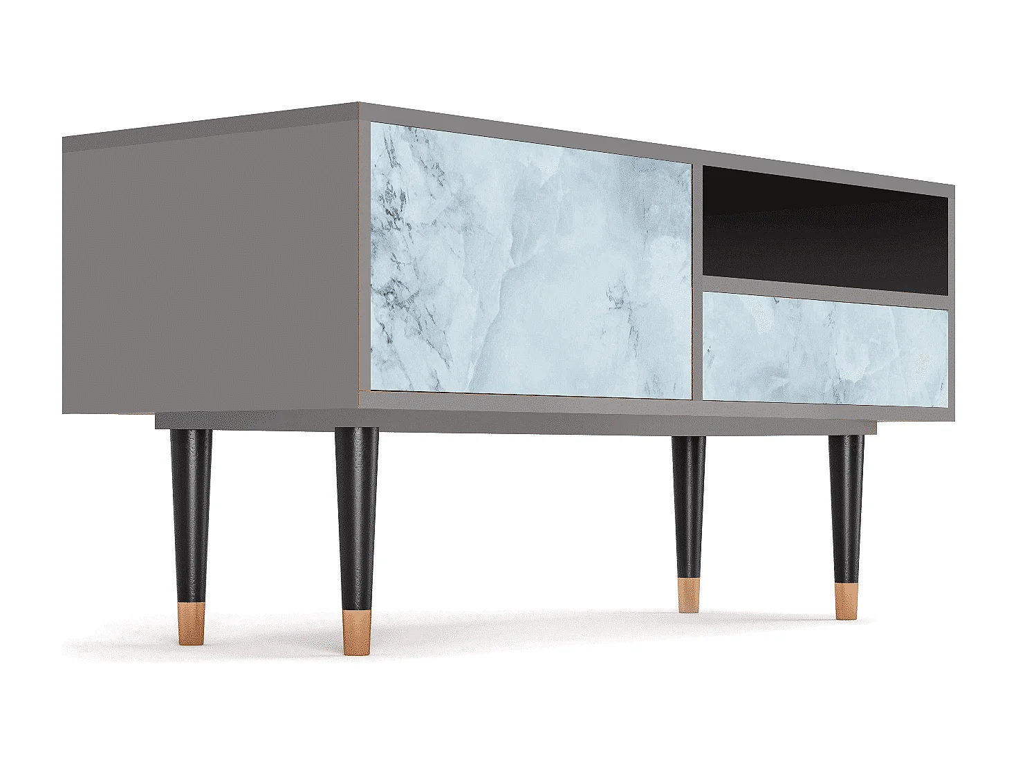 TV-meubel - 115х59х48 cm - T3 - Glacial Colour, Grijs