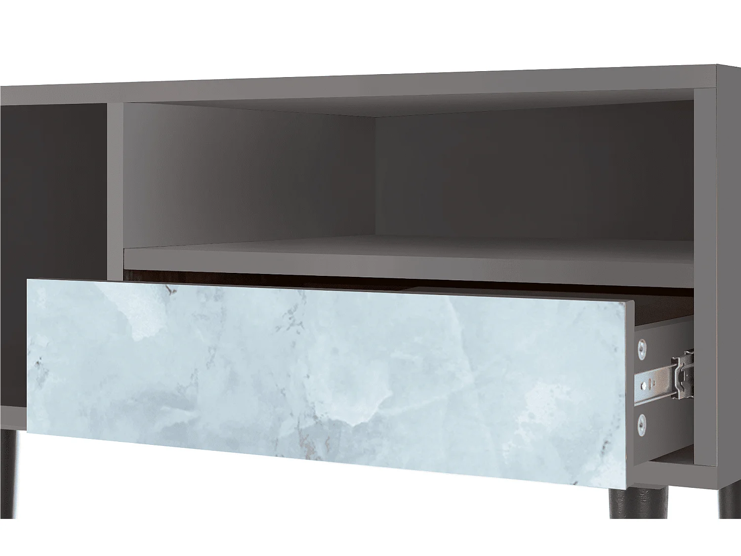 TV-meubel - 115х59х48 cm - T3 - Glacial Colour, Grijs