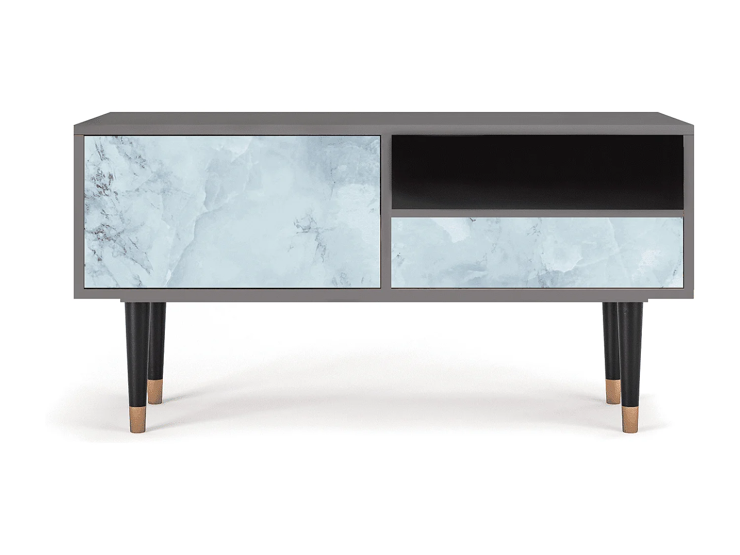 Meuble TV - 115х59х48 cm - T3 - Glacial Colour, Gris