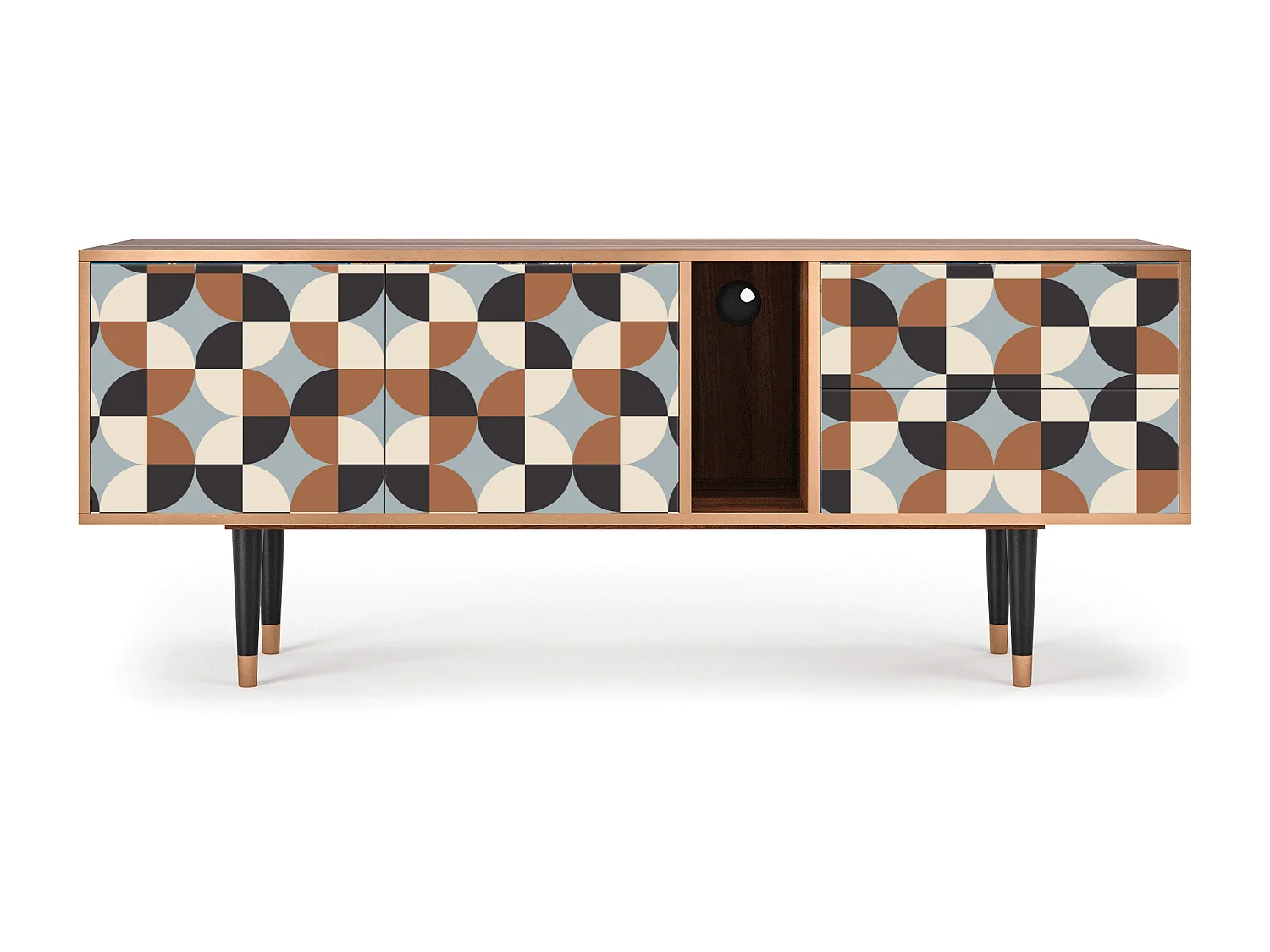 Szafka RTV - 170х69х48 cm - T1 - Brown Sensation, Orzech