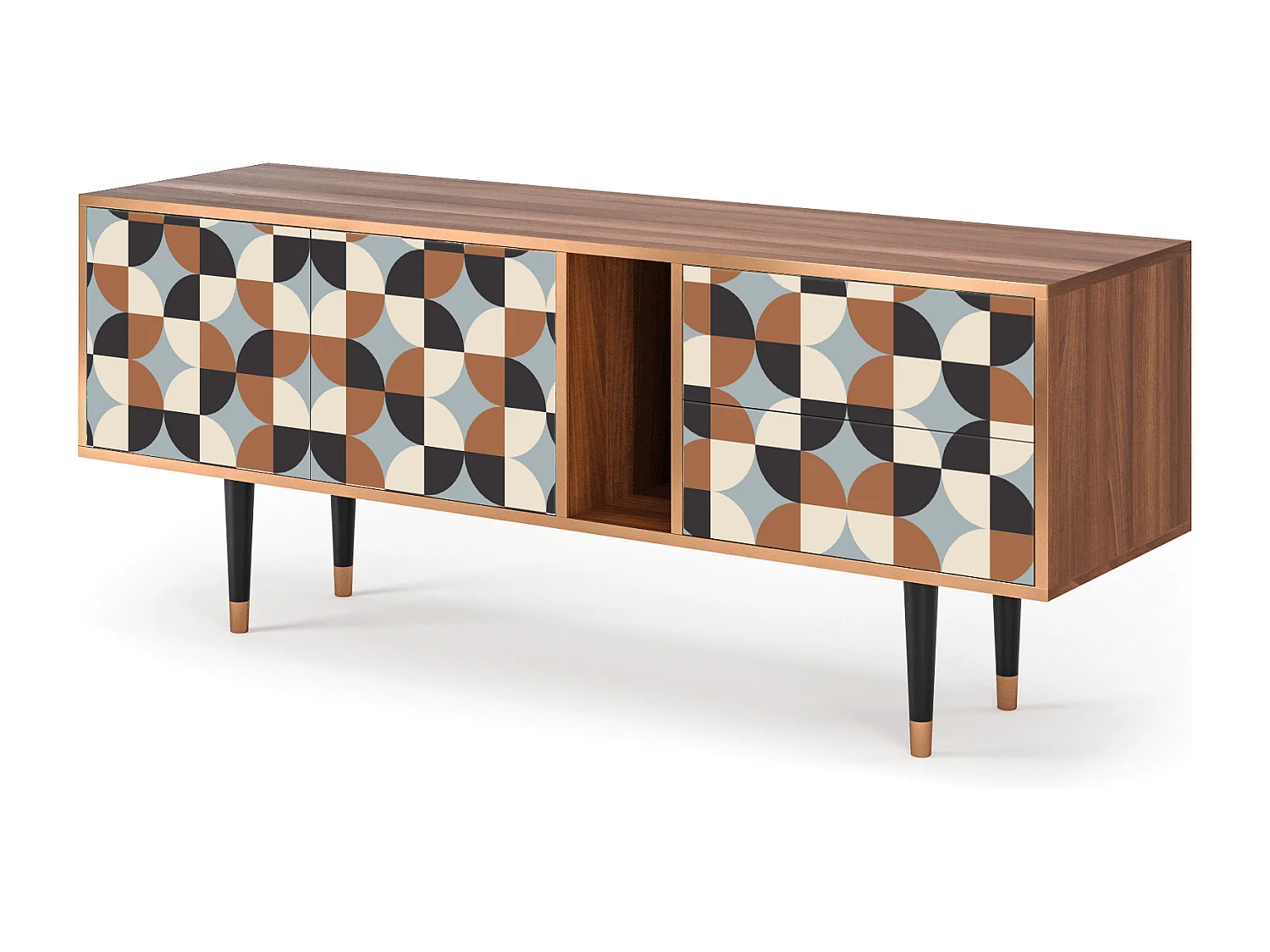 Szafka RTV - 170х69х48 cm - T1 - Brown Sensation, Orzech