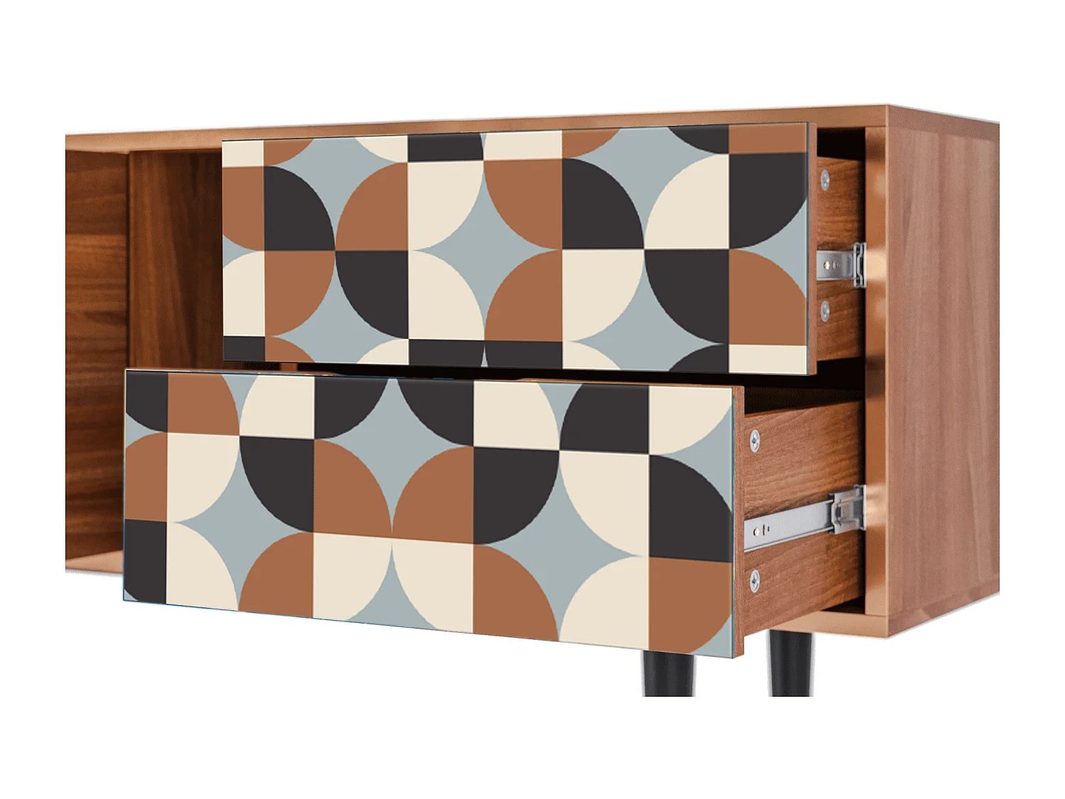 Szafka RTV - 170х69х48 cm - T1 - Brown Sensation, Orzech