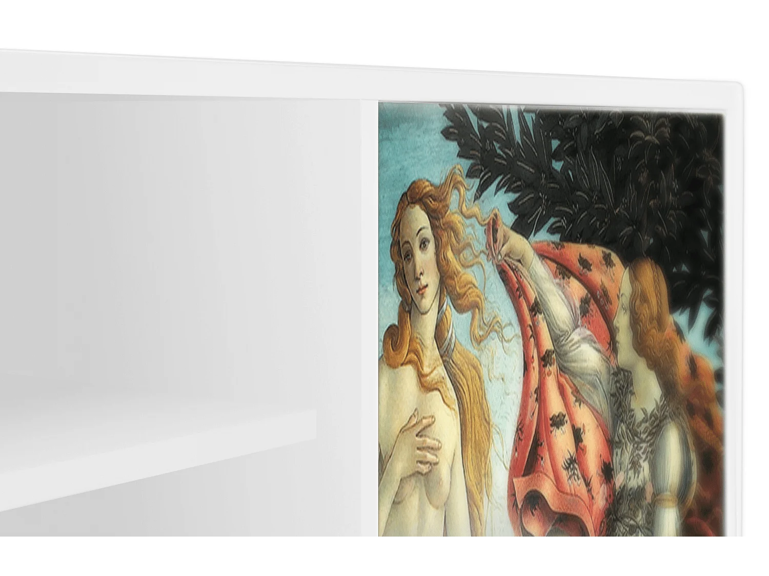 Szafka RTV - 170х69х48 cm - T2 - The Birth of Venus, Biały