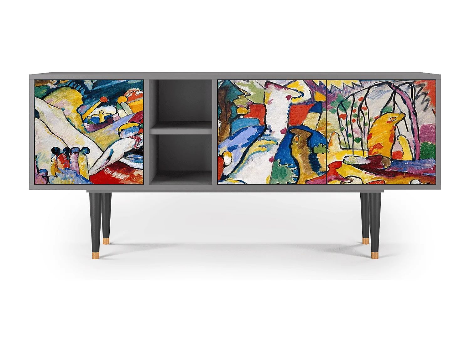 Mueble de TV - 150х69х41 cm - T5 - Improvisation 26  , Gris