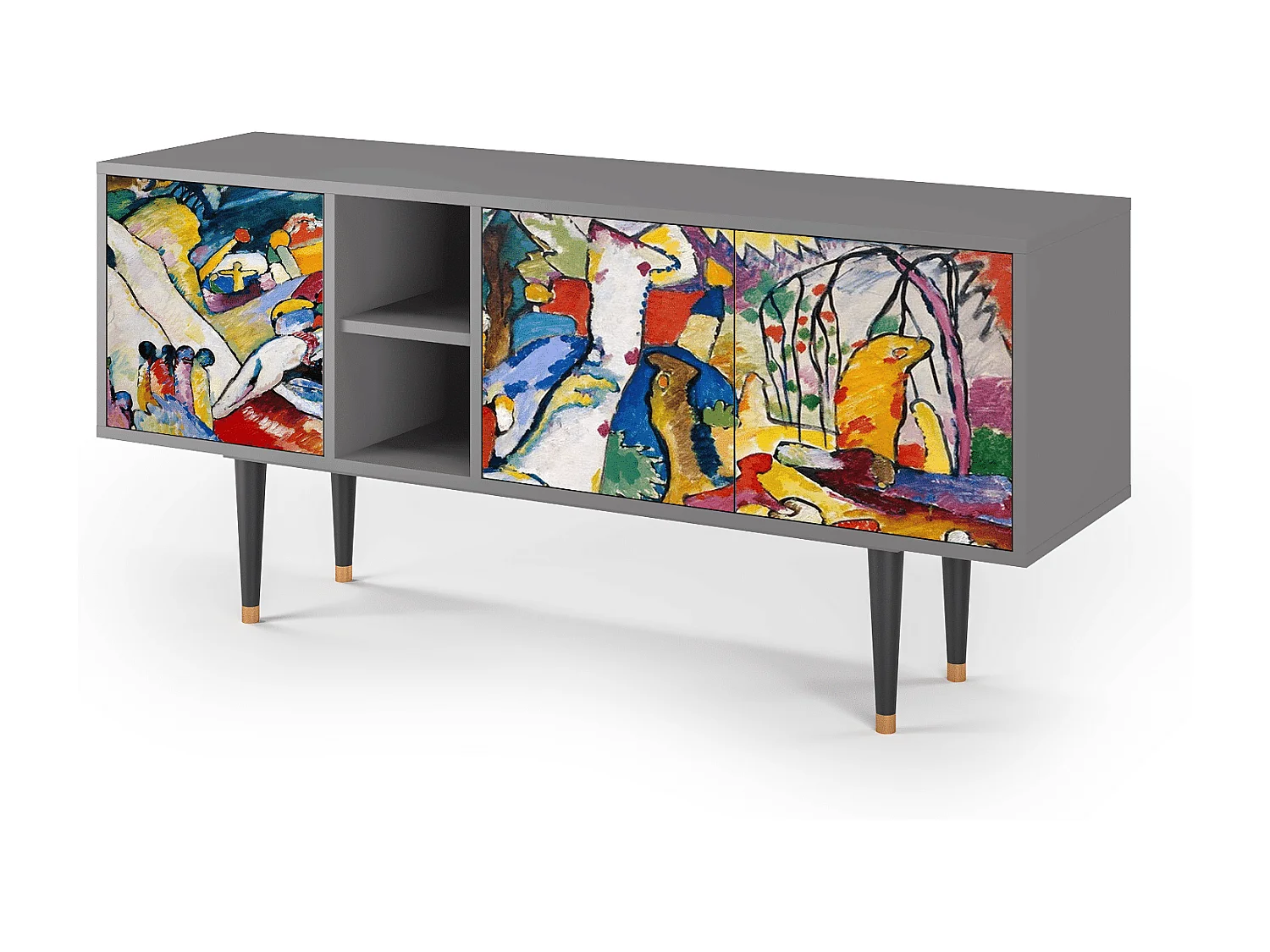 Mueble de TV - 150х69х41 cm - T5 - Improvisation 26  , Gris