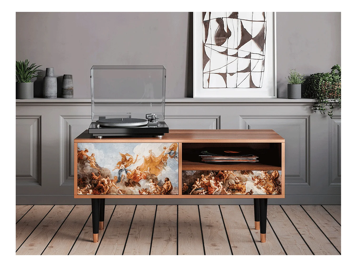 Mobile TV - 115х59х48 cm - T3 - Versailles, Noce