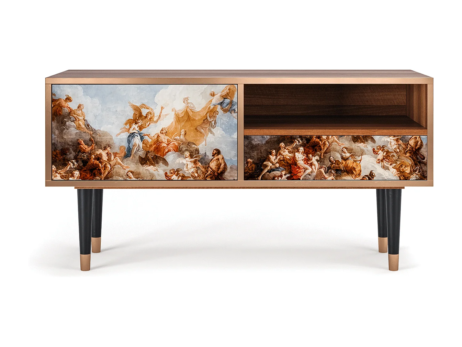 TV-meubel - 115х59х48 cm - T3 - Versailles, Walnoot