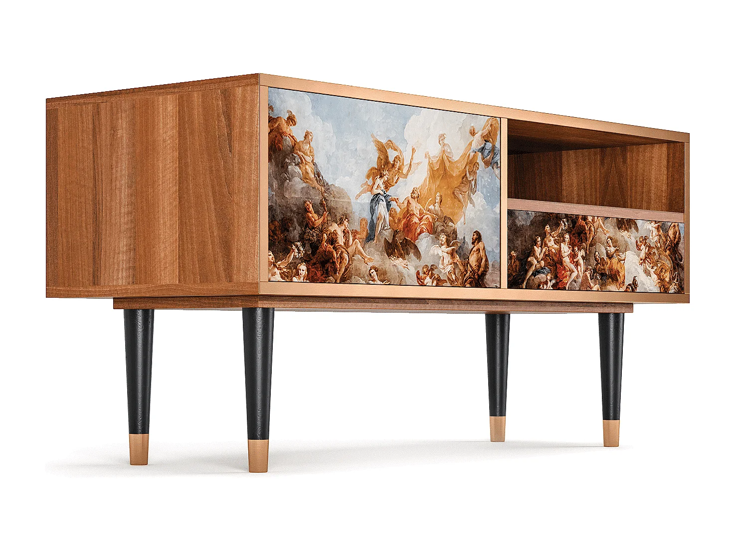 TV-meubel - 115х59х48 cm - T3 - Versailles, Walnoot